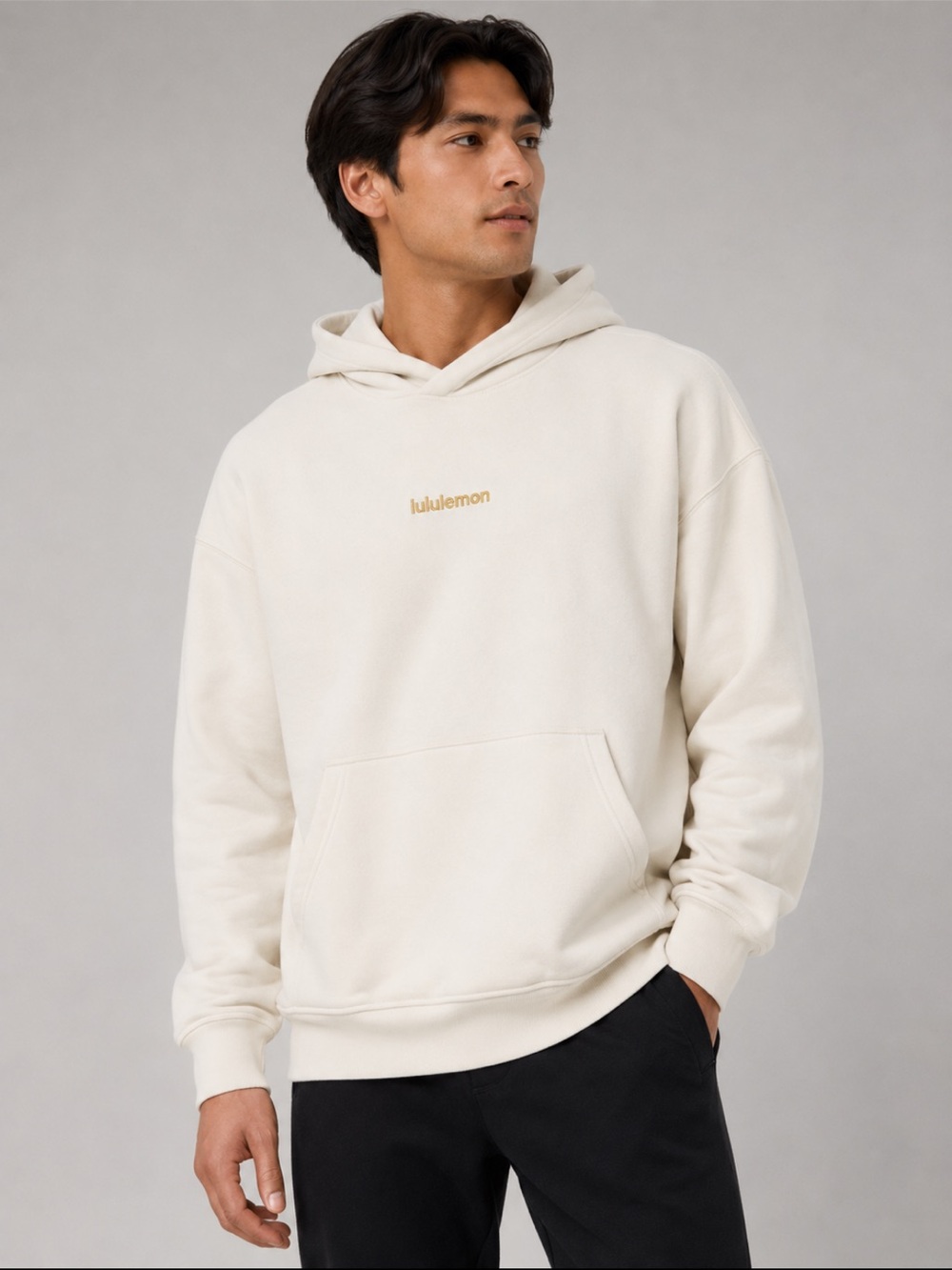#506 NWT Lululemon Lunar New Year Steady State Hoodie Light Ivory Gold L